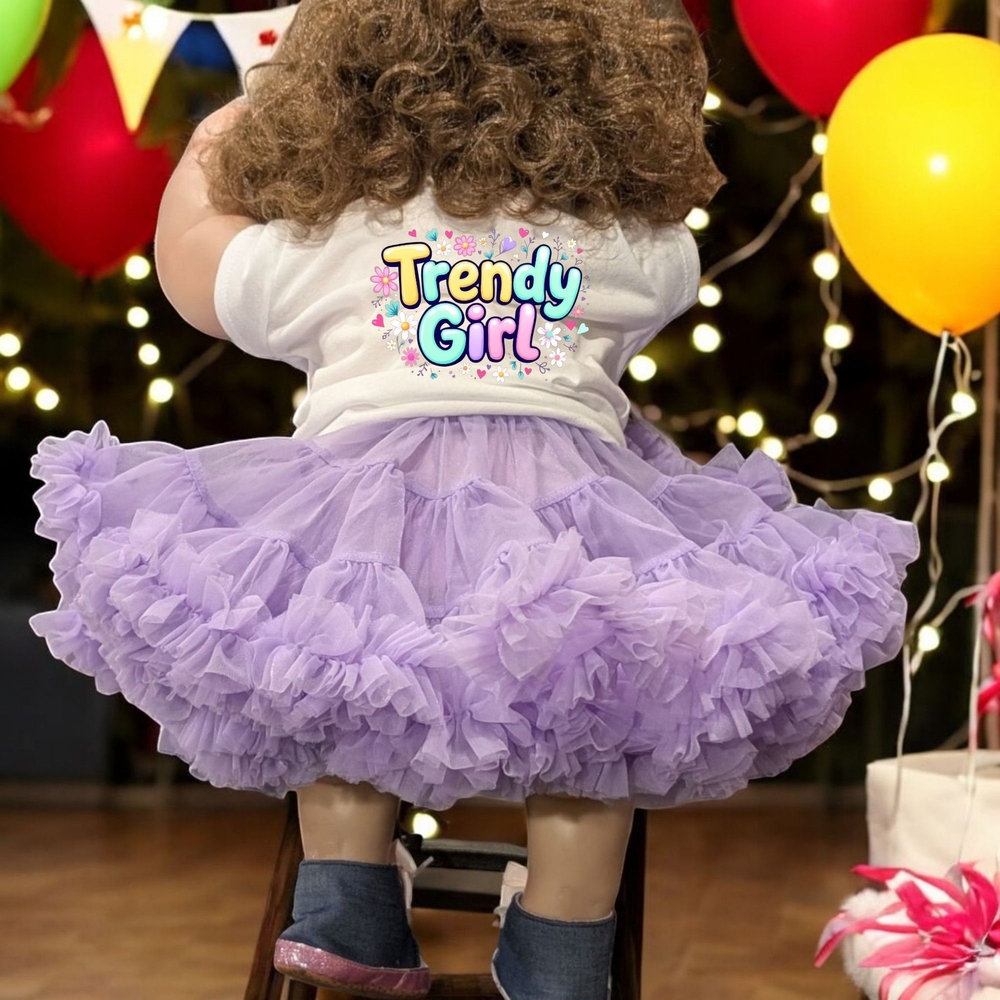 Trendy Girl Purple Tutu Dress